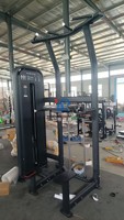 Máquina de Dominadas y Flexiones Asistidas con Pila de Pesas y Barra Multigrip, Equipo Comercial de Entrenamiento de Fuerza para Gimnasio en Casa