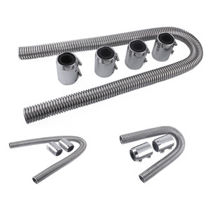 Kit de tuyaux de refroidissement en acier inoxydable, 48 pouces, 36 pouces, 24 pouces, pour la réparation et le remplacement du radiateur du moteur - Product Image 1