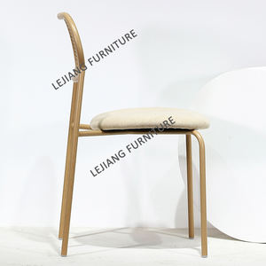 थोक डाइनिंग रूम बाहरी असबाब कुर्सियां घरेलू सीट पर घरेलू सीट रतन धातु के पैरों के साथ खाने की कुर्सियां - Product Image 3