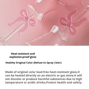 Sáng Tạo rượu vang đỏ thủy tinh thiết lập với Bowknot và tình yêu nút dây Lớn Hộp Quà tặng đám cưới thanh lịch cung ly rượu thủy tinh - Product Image 4