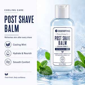 Baume Après-Rasage Hydratant Longue Durée, Formule Rafraîchissante et Apaisante pour Soulager l'Inconfort Après le Rasage, Marque Blanche - Product Image 4