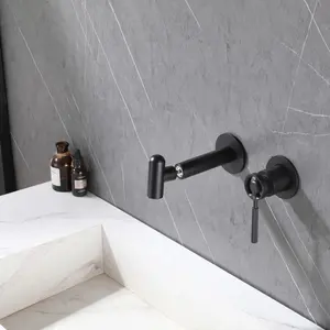 现代水龙头浴室黑色器皿冷热黄铜浴室盆水龙头单手柄水龙头水槽搅拌机