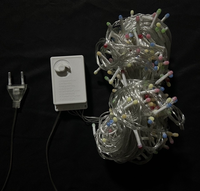 LED-Farbwechsel-Lichterkette mit Sternendesign 360-Grad Außendekoration