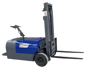 Grúa de contenedores Folk Lift 1500 Kg apilador recuperador Tipo caminar apilador eléctrico apilador camión con horquillas de elevación ajustables - Product Image 1
