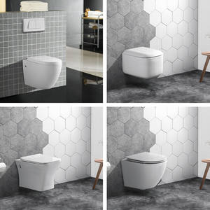 WC mural sans réservoir à chasse d'eau Tornado en céramique breveté, avec réservoir encastré, pour salle de bain - Product Image 5