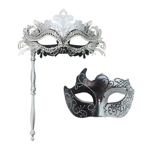 Maschera Veneziana di Halloween per Uomo e Donna, per Feste in Maschera con Decorazioni in Strass - Product Image 3