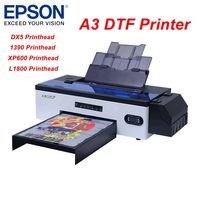 Imprimante de transfert A3 Dtf pour sweat à capuche Jeans Sacs Chaussures Machine d'impression pour vêtements Imprimante DTG Imprimante de transfert de chaleur DTF Imprimante de film PET