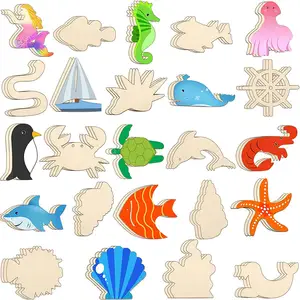 Factory Manufacturer Comfortable Chinese Suppliers Animals Wooden Paint Crafts Unfinished Cutouts For Art Craft