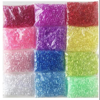 Perles acryliques multicolores de 7 mm pour aquarium, différentes couleurs, pour kit de slime, remplissage souple pour enfants