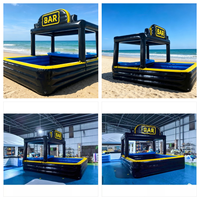 Super Castle Factory - Promotion : Bar flottant gonflable personnalisable sans sièges pour fêtes et activités intérieures/extérieures