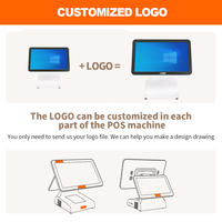 Nuevo diseño, Etiqueta Privada, caja registradora blanca, pantalla táctil, terminal de pago, Windows Pos Systems, máquina para Hotel