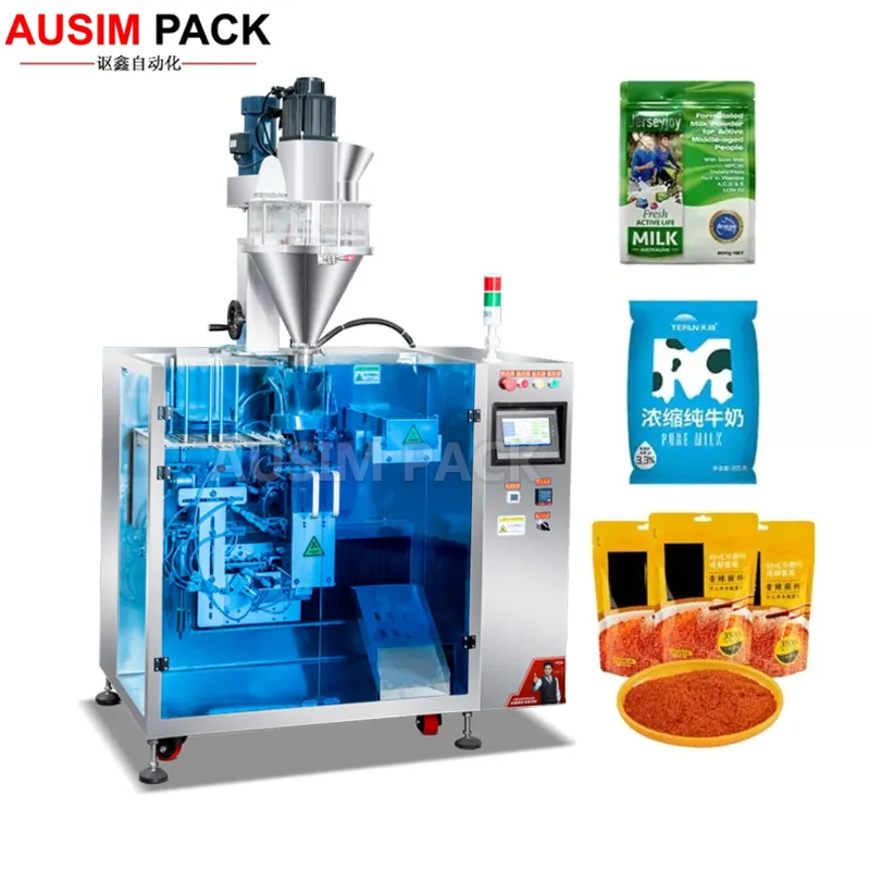 Mini Automatic Powder Pouch Doy Filling Sealing Packaging Machine for Doypack Bag Packing Machine Plastic Bag Making Machine 350