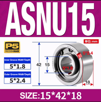 Roulement à sens unique ASNU15, support requis, embrayage de freinage, ASNU 15 NFS 15 TFS 15 Roulements