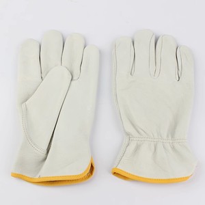 Gants de travail de sécurité en cuir de chèvre à double paume pour femmes et hommes, pour la conduite et le jardinage - Product Image 4