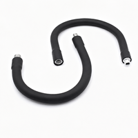 Tube flexible col de cygne pour lampes de bureau LED, lampes de travail et microphones, bras métallique en acier inoxydable pliable en forme de serpent