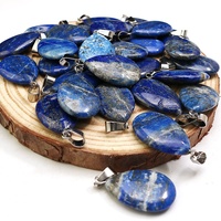 Naturel Lapis Lazuli Larme Pendentif Cristal Goutte D'eau Charme Énergie De Guérison Chakra Équilibre Fabrication De Bijoux En Gros En Vrac