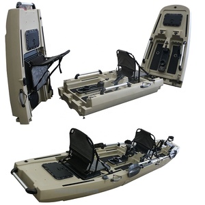 <span class=keywords><strong>Kayak</strong></span> Modular de <span class=keywords><strong>Pedales</strong></span> para 2 Personas, 14 pies, <span class=keywords><strong>Kayak</strong></span> de Pesca de HDPE, Canoa Oceánica Tándem de 3 Piezas con <span class=keywords><strong>Pedales</strong></span> de Propulsión para Adultos - Product Image 6