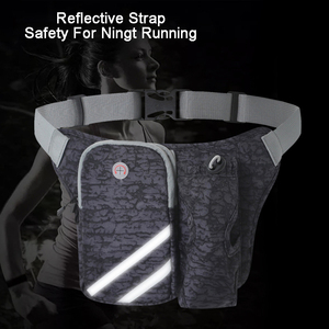 Sac de taille de course étanche avec <span class=keywords><strong>porte</strong></span>-bouteilles d'eau <span class=keywords><strong>ceinture</strong></span> lombaire <span class=keywords><strong>randonnée</strong></span> marche course Jogging Camping <span class=keywords><strong>bouteille</strong></span> non incluse - Product Image 6