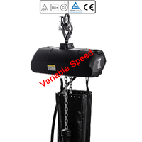 Palan à chaîne électrique à vitesse variable certifié TUV BGV C1 M5 28m/mi 1 tonne pour levage de scène et chorégraphie