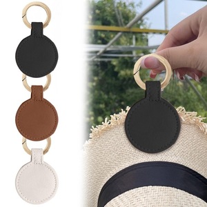 Creative and personalized PU leather golf <b>hat</b> clip/mask clip, portable outdoor clothing and <b>hat</b> clip/bag charm. - Product Image 1
