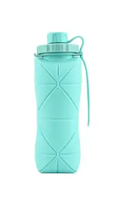 Silicone Foldable Water Cup Portable Travel Outdoor Running Health Sports 600ml Foldable Food Grade Water Bottle