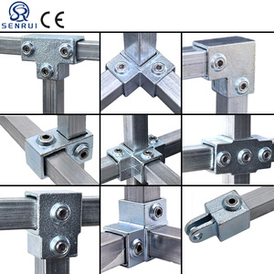 Morsetti a Chiave Regolabili <span class=keywords><strong>Zincati</strong></span> per Serre, Connettori in Ghisa per <span class=keywords><strong>Tubi</strong></span>, Accessori Idraulici, <span class=keywords><strong>Raccordi</strong></span> per Corrimano - Product Image 4