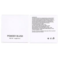 Palette de fard à joues en poudre de maquillage imperméable à l'eau avec logo de marque privée, 8 couleurs