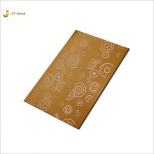 EX133 201/304/316 4x8 Color Etched Stainless Steel Sheet <b>Plate</b> for Elevator <b>Door</b> Decoration Bending Cutting Services Included - Product Image 3