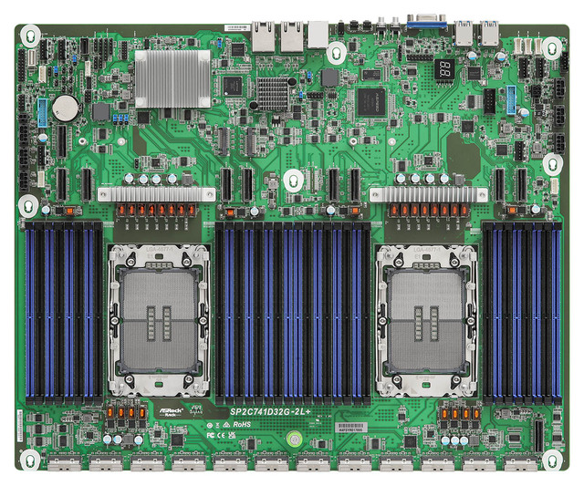 SP2C741D32G-2L+ W790D8UD-1L1N2T/BCM SP2C741D16-2T SPC741D16QM3-2L2Q Server MB Support 5th and 4th Gen Intel Xeon for ASRock Rack