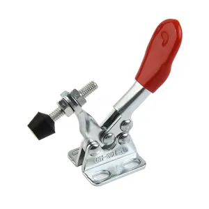 GH201A Metal Horizontal Vertical Toggle <strong>Clamp</strong> Quick-Release Fixture 80mm Red Toggle <strong>Clamps</strong> Hand <strong>Clip</strong> Tools - Product Image 3