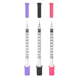 <span class=keywords><strong>Jeringa</strong></span> de insulina desechable rosa para animales, 1 ml, <span class=keywords><strong>aguja</strong></span> <span class=keywords><strong>delgada</strong></span> de 31G y 6 mm, escala antidesvanecimiento, para inyección en cría de mascotas domésticas - Product Image 2