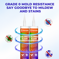 Mastic silicone coloré pour joints de cuisine, salle de bain, douche, meuble de rangement, porte coulissante, cadre de fenêtre et panneaux en aluminium