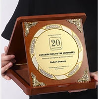 Trophées en bois de haute qualité ADL, avec logo personnalisé, médailles, récompenses, nouveau design, cadeaux promotionnels en cristal pour salons professionnels, accueil