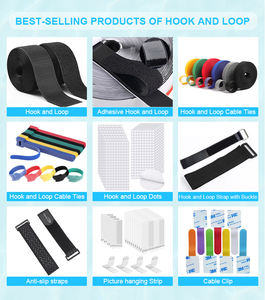 Sujetadores de gancho y bucle autoadhesivos de nailon con forma personalizada, organizador de cordón adhesivo, tiras adhesivas extraíbles - Product Image 6