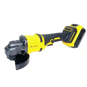 Yellow A01 Lithium Brushless Angle Grinder Multifunctional Polishing Machine Rechargeable Cordless Electric Angle Grinder Set