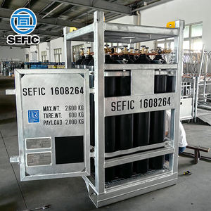 Estante para 16 Cilindros de Oxígeno/Argón DNV de 50L y 200 bar con Recubrimiento de Zinc para Plataformas Petroleras - Product Image 4