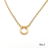 Collier personnalisé en acier inoxydable Jietao avec fermoir à bouton poussoir pour la fabrication de pendentifs DIY et de bijoux faits à la main