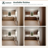 Meuble de cuisine moderne en placage de bois avec portes à battants, aménagement en L, boîtes de rangement en MDF, unités modulaires et rangements extractibles