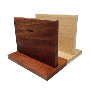 Bloc à couteaux magnétique puissant en bambou WDF, support universel double face pour couteaux, organisateur de cuisine pour rangement professionnel - Product Image 6