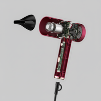 Sèche-cheveux professionnel 1600W avec moteur BLDC et technologie ionique, design élégant pour la maison, idéal pour les soins capillaires féminins.