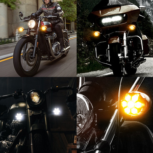 Mini <span class=keywords><strong>Moto</strong></span> Parking Lumière Led Ambre Équipement Indicateurs Sans Fil Dynamique Led Clignotants Lumières - Product Image 6