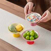Assiette à fruits, cerises et noix de Thanksgiving, design européen, en porcelaine, écologique, passe au lave-vaisselle, durable, pour l'accueil et les collations