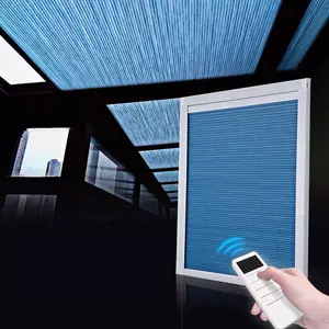 pleated cellular shade roof ceiling door window curtain blinder