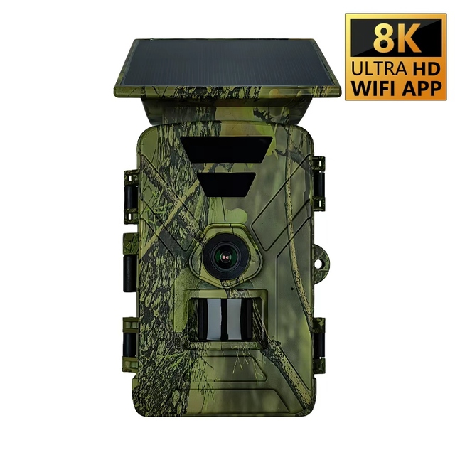 8K WiFi Trail Camera 60MP Photo Support APP Waterproof Outdoor Animal Hunting Trail Video Trap Wild Camera