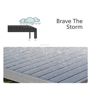 Pérgola Suspendida de <span class=keywords><strong>Aluminio</strong></span> <span class=keywords><strong>con</strong></span> Lamas Ajustables, Gazebo Colgante para Exteriores Comerciales, Centros Comerciales y Terrazas - Product Image 2