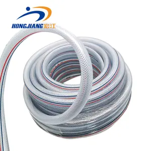 中国供应商透明Pvc纤维增强管编织软管