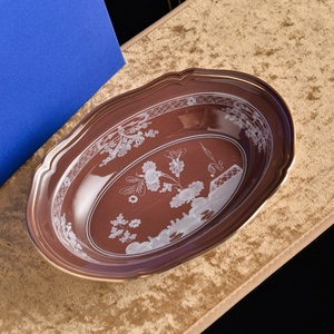 Hot European Retro Decal Porcelain Deep Oval Plate Tableware <b>Set</b> for Home Decoration and Wedding Occasions - Product Image 4