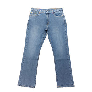 Pantalones vaqueros cómodos lavados a la moda de gran tamaño para hombre, pantalones vaqueros casuales ajustados con diseño personalizado para hombre - Product Image 4