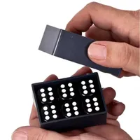 Dés magiques Miracle Dice 7, dés en plastique noir avec fonction d'effacement pour la magie de close-up, le mentalisme, accessoire pour magicien