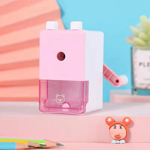 Taille-crayon mécanique automatique à manivelle, design créatif et attrayant, pour le dessin, fournitures scolaires, prix, vente en gros - Product Image 4